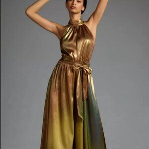 Hutch Halter Wide Leg Jumpsuit Anthropologie Sz 12